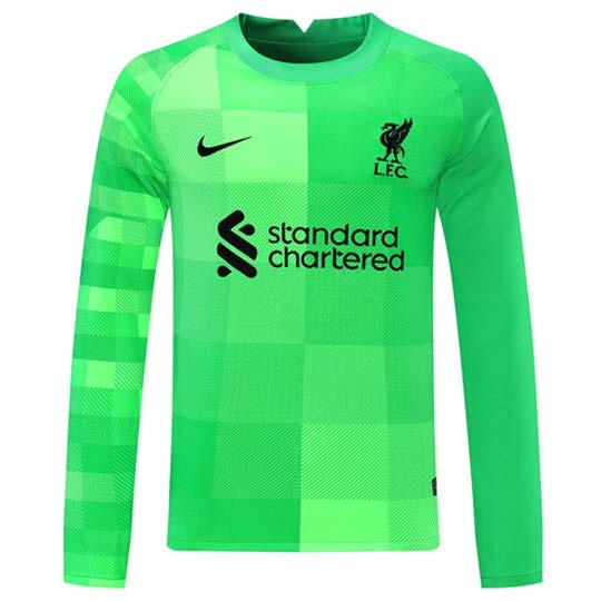 Thailande Maillot Liverpool Gardien ML 2021-22 Vert